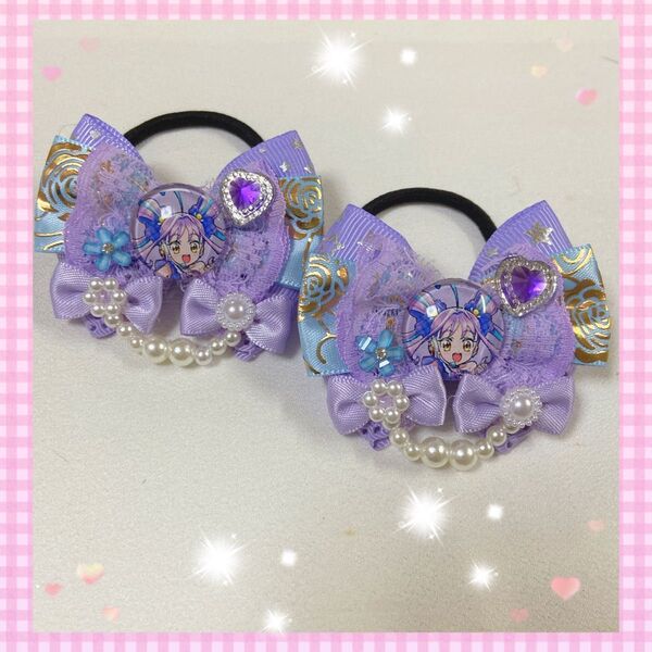 リボンヘアゴム2個セット☆彡