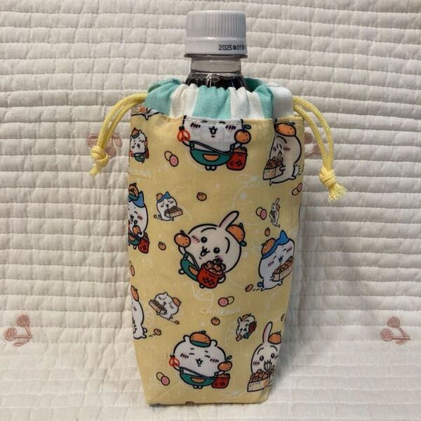 No.808 ちいかわ うさぎ みかん ペットボトルカバー ハンドメイド