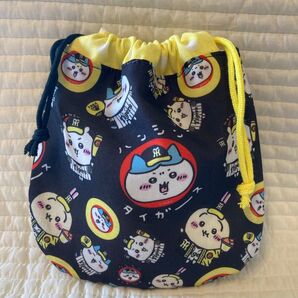 No.717 ちいかわ 阪神タイガース ミニ巾着袋 ハンドメイド