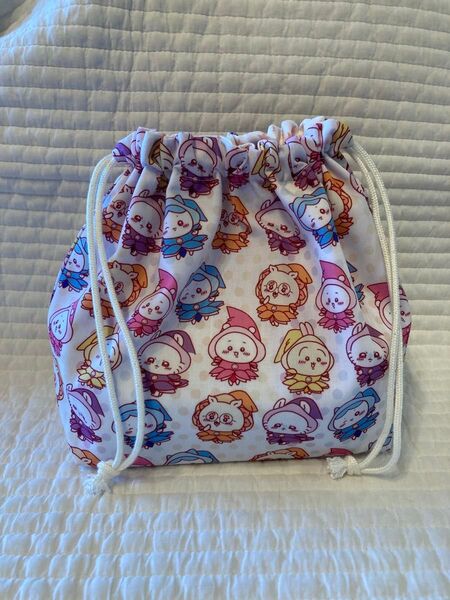 No.823 ちいかわ おジャ魔女どれみ お弁当袋 ハンドメイド