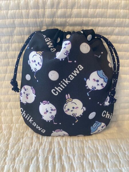 No.877 ちいかわ ゴルフ ミニ巾着袋 ハンドメイドド