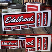 Edelbrock ロゴ ステッカー 3サイズ セット ◆ エーデルブロック シール JTR289_画像2