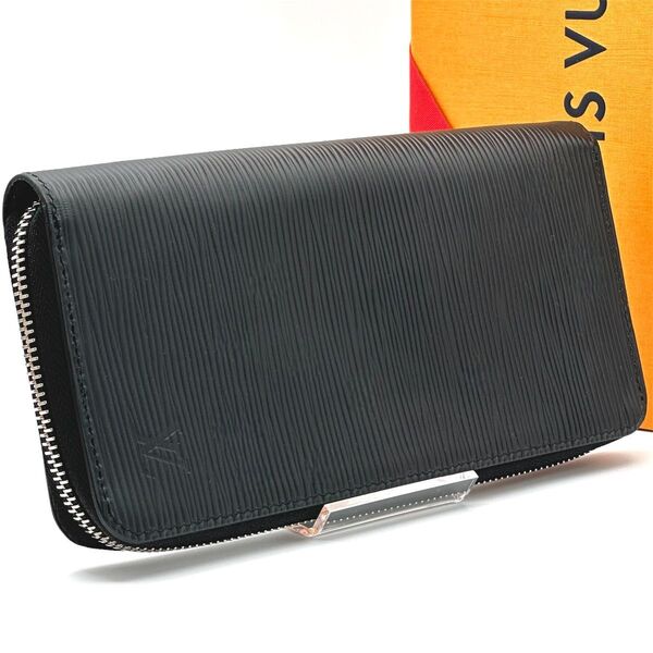 【超極美品】ルイヴィトン エピ ジッピーウォレット ヴェルティカル ラウンドファスナー 長財布 LOUIS VUITTON 黒