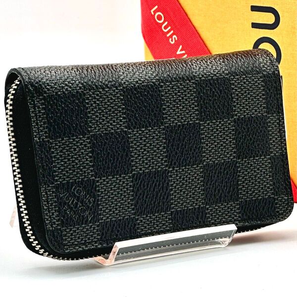 【超極美品】ルイヴィトン ダミエグラフィット ジッピーコインパース LOUIS VUITTON 小銭入れ コインケース メンズ