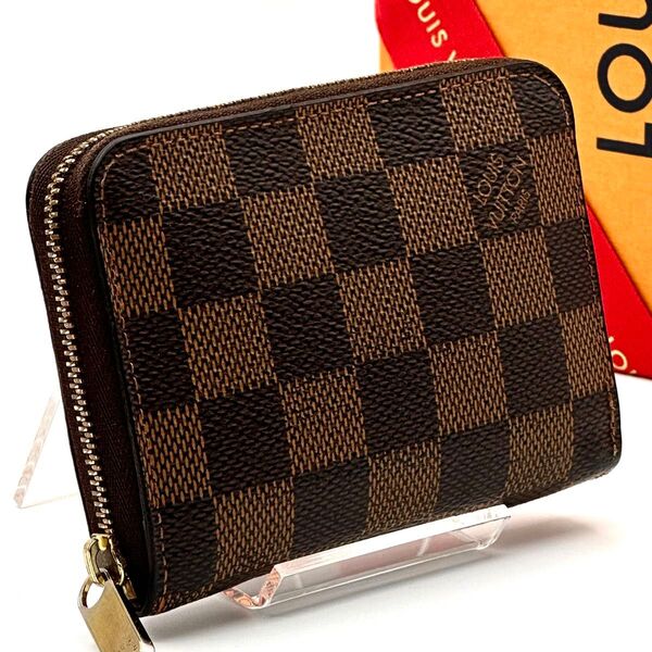 【美品】ルイヴィトン ダミエ ジッピーコインパース コインケース 小銭入れ LOUIS VUITTON 正規品 レディース メンズ
