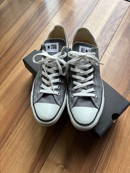 コンバース CONVERSE スニーカー メンズ キャンバス オールスター ローカット チャコール グレー 27.5cm 箱あり