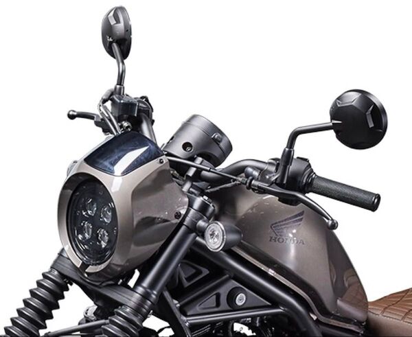 【車検OK】 ホンダ レブル 250 500 等に 5.75インチ ヘッドライト バイク 用 保護 黄ばみ防止 フィルム