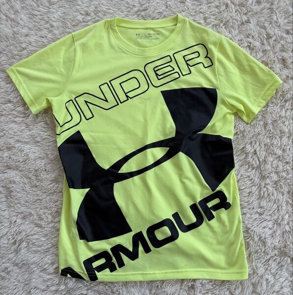 UNDER ARMOUR Tシャツ YXL ライムイエロー