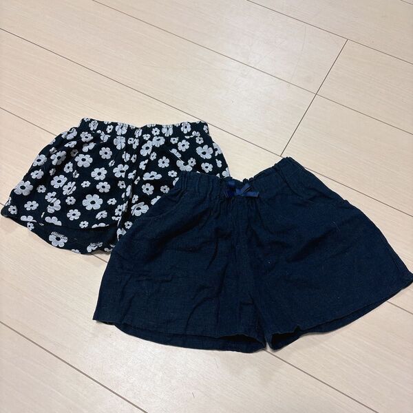 女の子 ショートパンツ 2枚セット 120cm