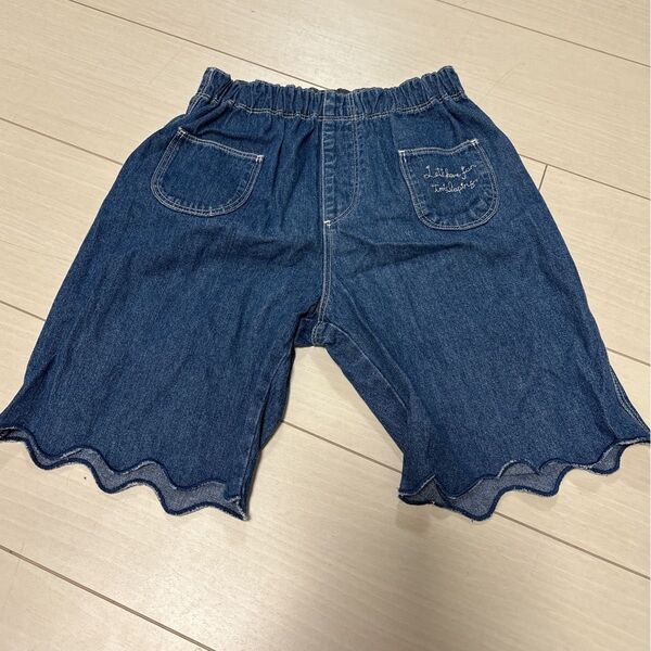 デニムハーフパンツ 女の子 120cm