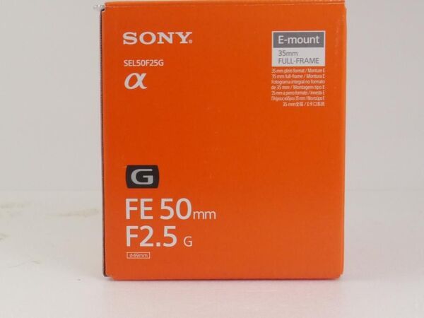 SONY FE 50mm F2.5 G SEL50F25G 良品 スピード発送 レンズ