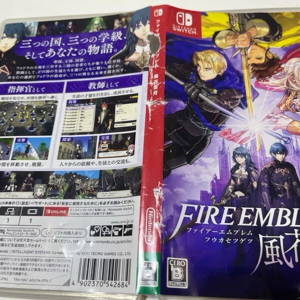 【ソフトカバー破れ/ケース痛み】switch ファイアーエムブレム 風花雪月