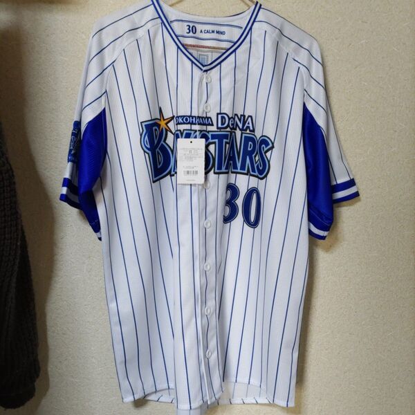 三浦銀二さん 元横浜DeNAベイスターズ レプリカユニフォーム 背番号30 Lサイズ 投手 野球 法政大 福岡大大濠高 福岡