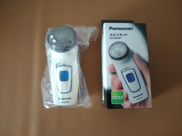 新品同様 Panasonic シェーバー ES6500P 乾電池式 スピンネット 1枚刃 白 パナソニック 携帯用