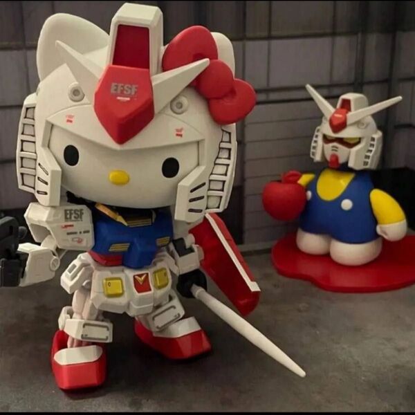 箱付き ガンプラ ガンダム サンリオ ハローキティ プラモデル フィギュア