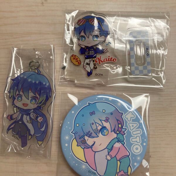 KAITO グッズ 3点セット アクリルキーホルダー アクリルスタンド 缶バッジ