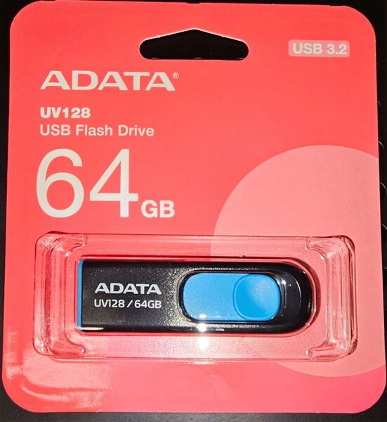 ADATA UV128 USBメモリ 64GB USB3.2 新品未開封