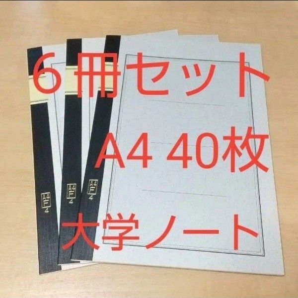 6冊セット セキレイ 大学ノート A4 40枚
