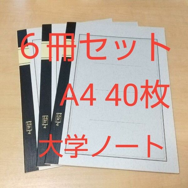 6冊セット セキレイ 大学ノート A4 40枚