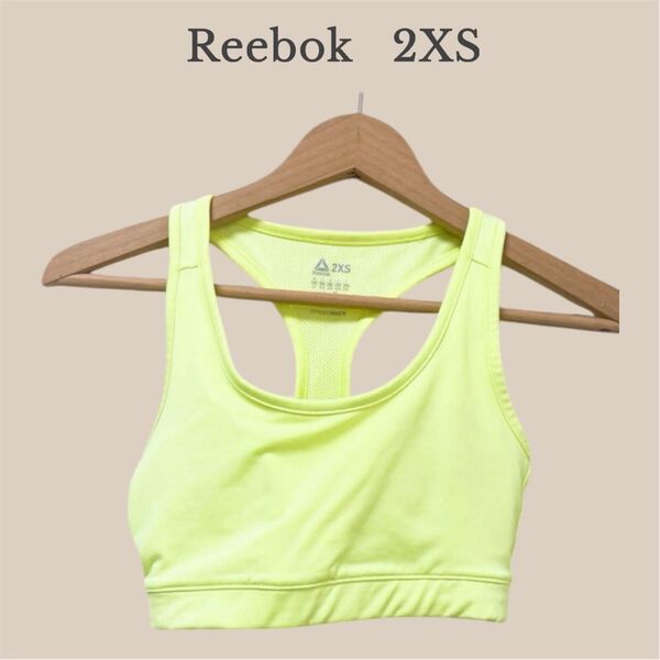 Reebok 蛍光イエロー タンクトップ 2XS