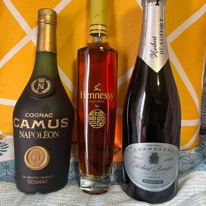 最終値下げ、CAMUS、Hennessy、Herbert Beaufort 3点セット 古酒、
