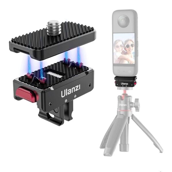 Ulanzi Insta360 x4/x3用 磁気アダプターマウント Insta360 ACE/ACE PRO用 クイックリリース