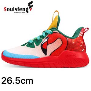 J4】SOULSFENG フラミンゴデザイン スニーカー 26.5cm