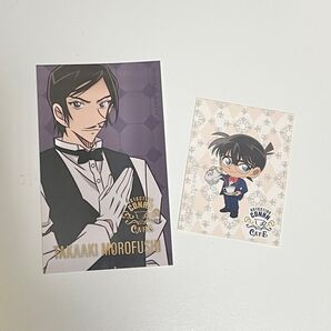コナンカフェ キャラクターカード ナゾトキ シール 諸伏高明 江戸川コナン