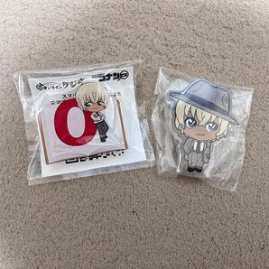 名探偵コナン オンラインクジら 限定くじ セガラッキーくじ D賞アクリルクリップ I賞ミニアクリルブロック 安室透