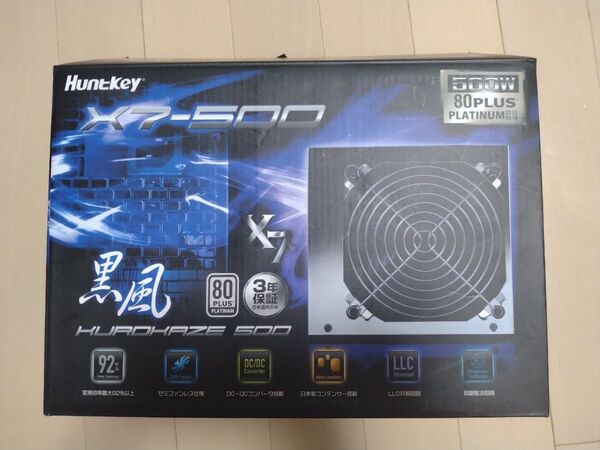 Huntkey 黒風 500W 80PLUS PLATINUM