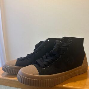 【美品・希少】FRED PERRY ×MARGARET HOWELL ハイカットスニーカー 黒 ブラック