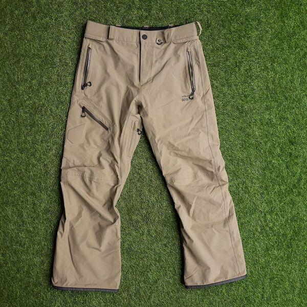 ボルコム volcom スノーボードパンツ GORE-TEX パンツ ゴアテックス スキー スノボ Mサイズ(US-S) ベージュ