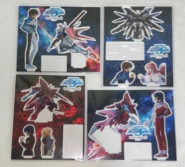 パチンコ店限定 機動戦士ガンダムSEED アクリルスタンド 全4種類セット 新品未開封☆ pachislot ホール限定 アスカガ