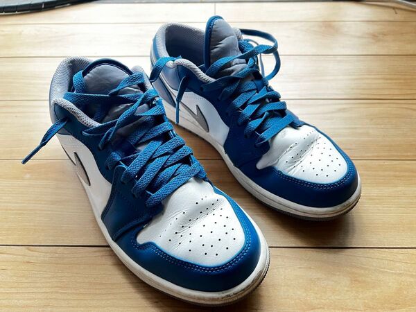 JORDAN BRAND AIR JORDAN 1 LOW TRUE BLUE/CEMENT GREY-WHITE 23SP-I