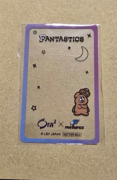 Ora2 FANTASTICS マツキヨ 木村慧人 クリアカード ココカラ JDH ファンタスティックス オーラツー