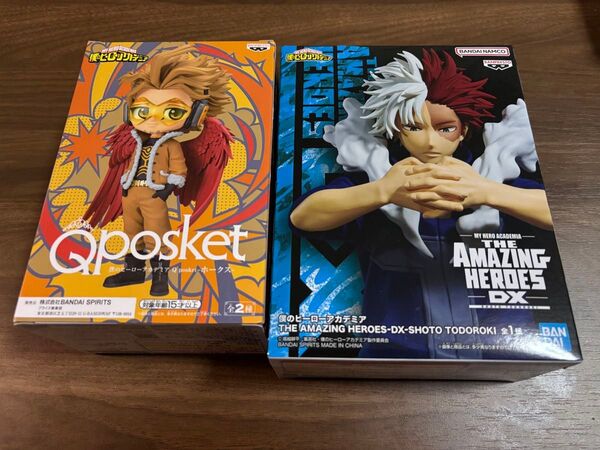 僕のヒーローアカデミア フィギュア2点セット Qposket ホークス / THE AMASING HEROS DX 轟焦凍