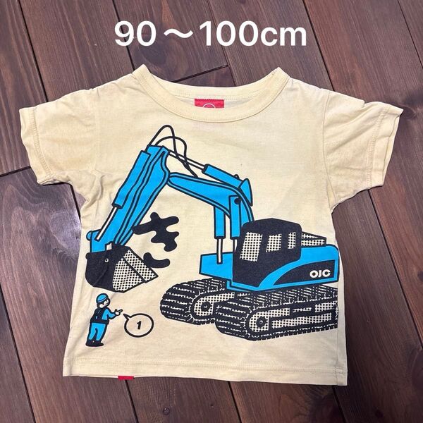 OJICO オジコ 重機 はたらくくるま Tシャツ 半袖 半袖Tシャツ キッズ 子供服 4A 90~100cm