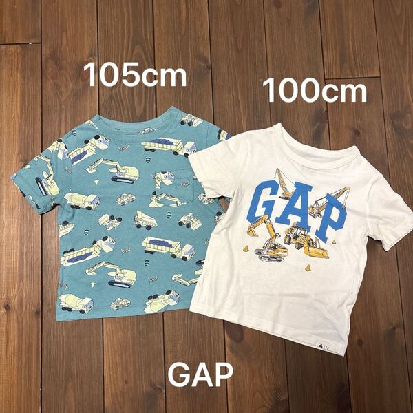 GAP ギャップ はたらく車 重機 ダンプトラック Tシャツ 半袖 半袖Tシャツ 子供服 キッズ