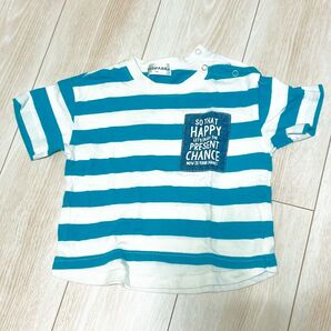 ECOPARK ボーダーTシャツ 90サイズ 半袖 キッズ 男女兼用