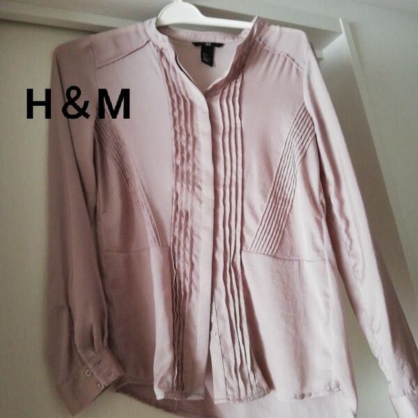 値下げ H&M ブラウス レディース 薄紫(くすみピンク)