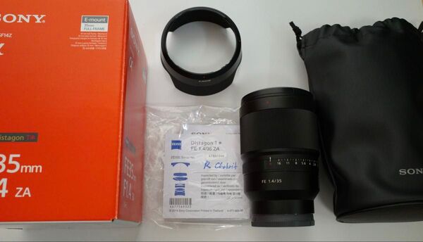 【中古美品購入】SONY ZEISS DISTAGON T* FE 35mm F1.4 ZA SEL35F14Z ソニーEマウント