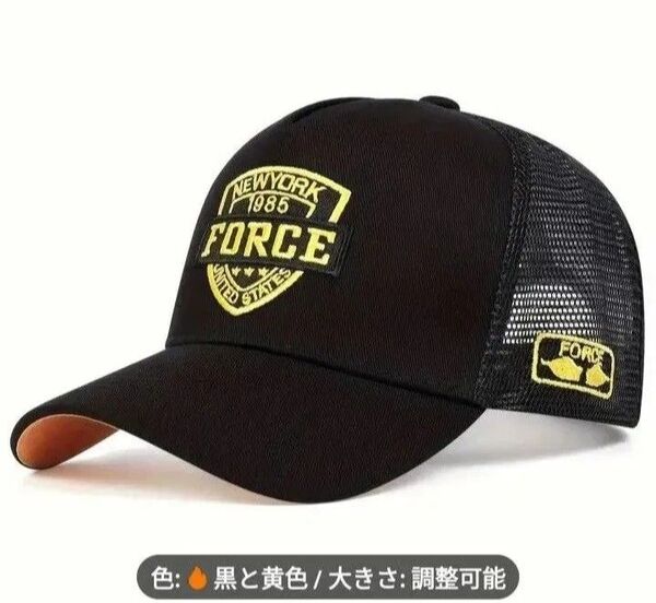 ベースボールキャップ 刺繍入りデザインキャップ メッシュ 速乾 熱中症対策 男女兼用