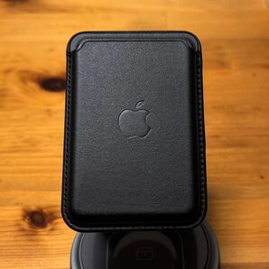 iPhone 純正互換レザーウォレット 黒 midnight