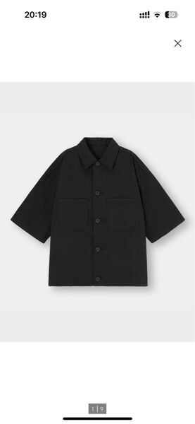 gu シェフジャケット 半袖 五分袖 Lサイズ ブラック