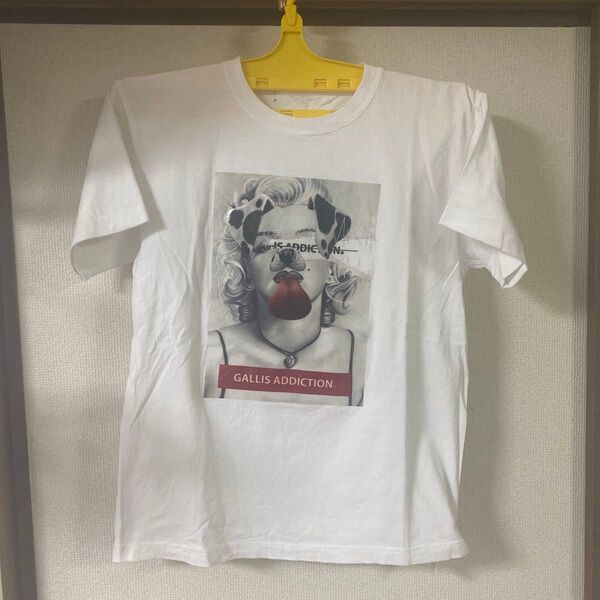 GALLIS ADDICTION Tシャツ マリリンモンロー風プリント