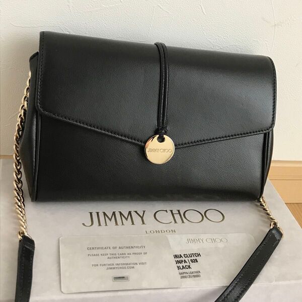 新品未使用 JIMMY CHOO ジミーチュウ チェーンショルダーバッグ 黒