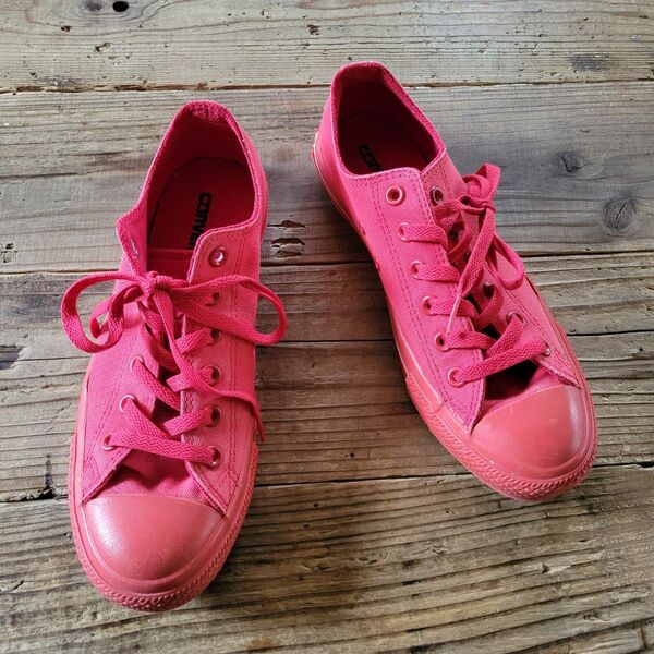 CONVERSE コンバース ローカット オールレッド 25.5cm