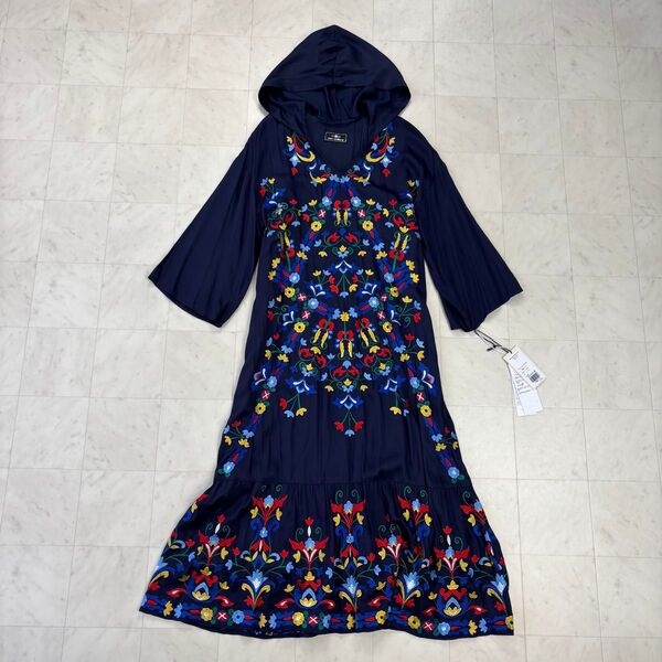 GRACE CONTINENTAL ★新品★フード刺繍ロングワンピース