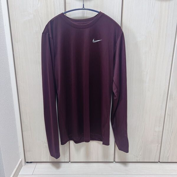 NIKE バスケットボールウェア ロングTシャツ バーガンディ S