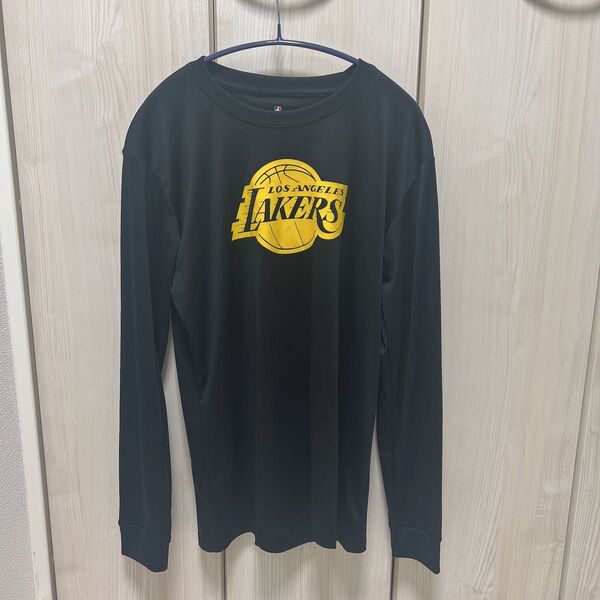 ロサンゼルスレイカーズ Lakers ブラック ロゴ ロングTシャツ バスケ